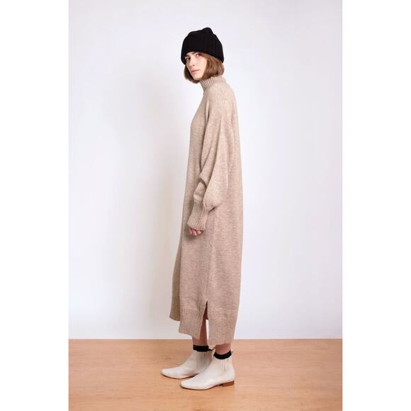 Michaela Greg Gia Dress in Oatmeal - Picture 3 of 11